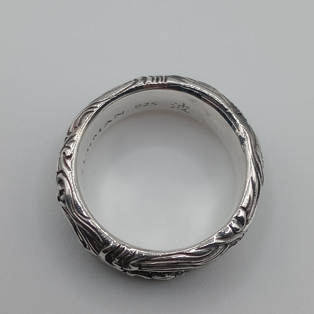 David Yurman Intricate Silver Men's Band - Picture 8 of 10
